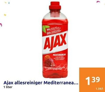 Promoties Ajax allesreiniger mediterranea - Ajax - Geldig van 18/01/2023 tot 24/01/2023 bij Action