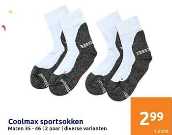 Promoties Coolmax sportsokken - Coolmax - Geldig van 18/01/2023 tot 24/01/2023 bij Action