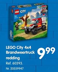 Lego city 4x4 brandweertruck redding-Lego