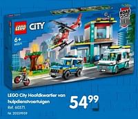 Lego city hoofdkwartier van hulpdienstvoertuigen-Lego