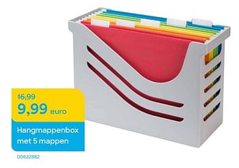 Promoties Hangmappenbox met 5 mappen - Huismerk - Ava - Geldig van 19/01/2023 tot 28/02/2023 bij Ava