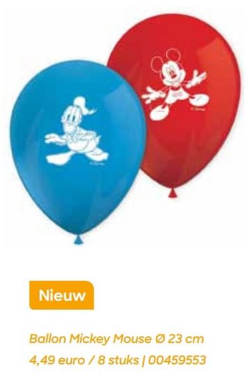 Promoties Ballon mickey mouse - Huismerk - Ava - Geldig van 19/01/2023 tot 30/06/2023 bij Ava