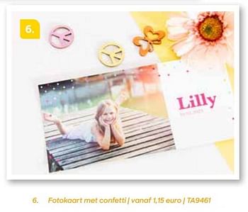 Promoties Fotokaart met confetti - Huismerk - Ava - Geldig van 19/01/2023 tot 30/06/2023 bij Ava