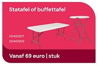 Statafel of buffettafel-Huismerk - Ava