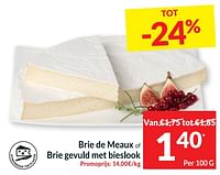 Brie de meaux of brie gevuld met bieslook-Huismerk - Intermarche