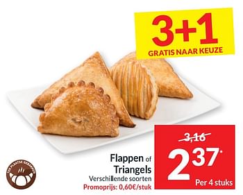 Promotions Flappen of triangels - Produit maison - Intermarche - Valide de 24/01/2023 à 29/01/2023 chez Intermarche