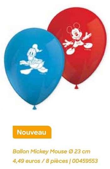 Promotions Ballon mickey mouse - Produit Maison - Ava - Valide de 19/01/2023 à 30/06/2023 chez Ava