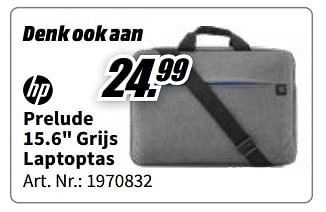 Promotions Prelude 15.6`` grijs laptoptas - HP - Valide de 23/01/2023 à 31/01/2023 chez Media Markt