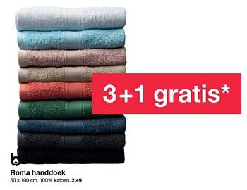 Promoties Roma handdoek - Huismerk - Zeeman  - Geldig van 21/01/2023 tot 27/01/2023 bij Zeeman