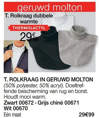 Promotions Rolkraag dubbele warmte - Produit Maison - Damart - Valide de 01/02/2023 à 15/06/2023 chez Damart