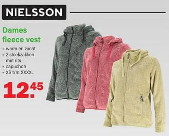 Promoties Dames fleece vest - Nielsson - Geldig van 09/01/2023 tot 28/01/2023 bij Van Cranenbroek