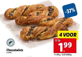 Promoties Chocotwists - Huismerk - Lidl - Geldig van 30/01/2023 tot 04/02/2023 bij Lidl