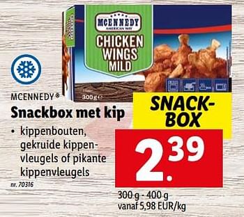 Promotions Snackbox met kip - Mcennedy - Valide de 30/01/2023 à 04/02/2023 chez Lidl