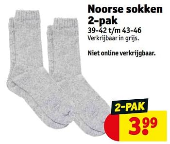 Promoties Noorse sokken - Huismerk - Kruidvat - Geldig van 24/01/2023 tot 29/01/2023 bij Kruidvat