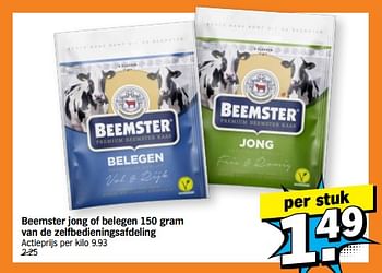 Promoties Beemster jong of belegen van de zelfbedieningsafdeling - Beemster - Geldig van 23/01/2023 tot 29/01/2023 bij Albert Heijn