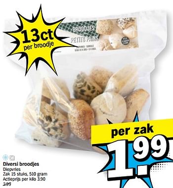 Promoties Diversi broodjes - Huismerk - Albert Heijn - Geldig van 23/01/2023 tot 29/01/2023 bij Albert Heijn