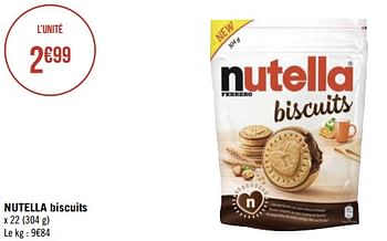 Promotions Nutella biscuits - Nutella - Valide de 23/01/2023 à 05/02/2023 chez Géant Casino