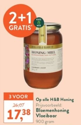 Promotions Bloemenhoning vloeibaar - Produit maison - Holland & Barrett - Valide de 23/01/2023 à 19/02/2023 chez Holland & Barret