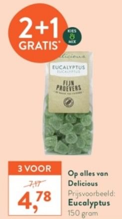 Promoties Delicious eucalyptus - Delicious - Geldig van 23/01/2023 tot 19/02/2023 bij Holland & Barret