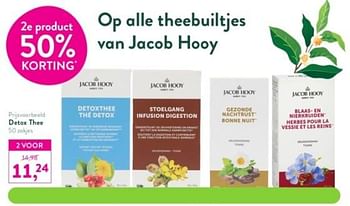 Promoties Detox thee - Jacob Hooy - Geldig van 23/01/2023 tot 19/02/2023 bij Holland & Barret