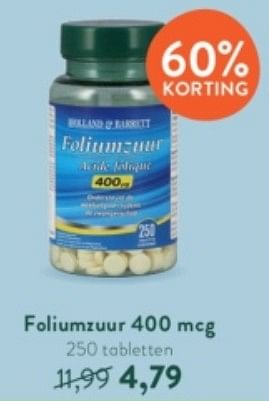 Promoties Foliumzuur - Huismerk - Holland & Barrett - Geldig van 23/01/2023 tot 19/02/2023 bij Holland & Barret