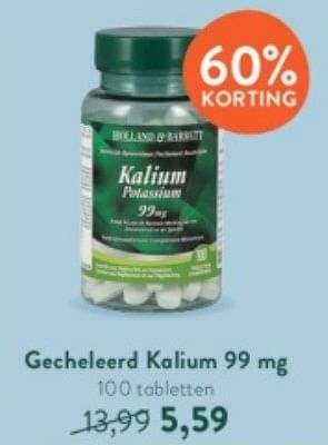 Promoties Gecheleerd kalium - Huismerk - Holland & Barrett - Geldig van 23/01/2023 tot 19/02/2023 bij Holland & Barret