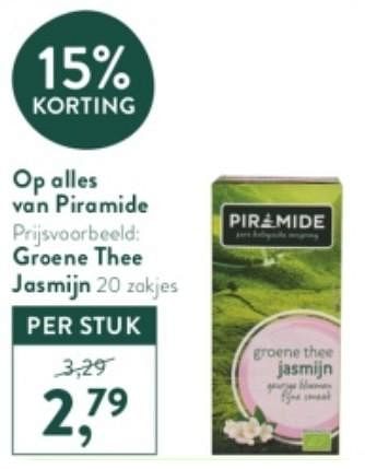Promoties Groene thee jasmijn - Piramide - Geldig van 23/01/2023 tot 19/02/2023 bij Holland & Barret