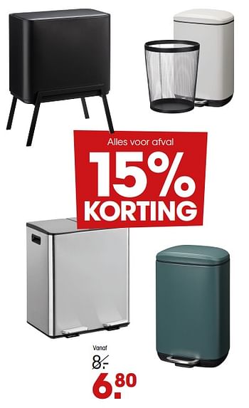 Promoties Alles voor afval - Huismerk - Kwantum - Geldig van 23/01/2023 tot 19/02/2023 bij Kwantum