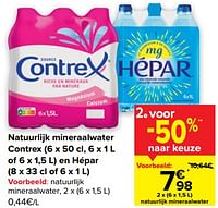 Promoties Natuurlijk mineraalwater contrex - Contrex - Geldig van 25/01/2023 tot 06/02/2023 bij Carrefour