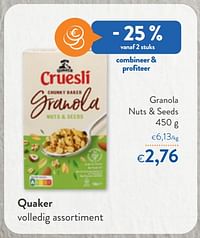 Quaker granola nuts + seeds-Quaker