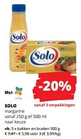 Promoties Solo margarine bakken en braden - Solo - Geldig van 26/01/2023 tot 08/02/2023 bij Spar (Colruytgroup)