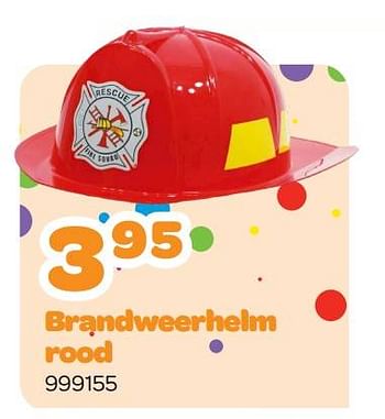 Promoties Brandweerhelm rood - Huismerk - Happyland - Geldig van 23/01/2023 tot 25/02/2023 bij Happyland
