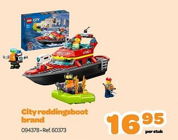 Promoties City reddingsboot brand - Lego - Geldig van 23/01/2023 tot 25/02/2023 bij Happyland