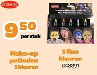 Make-up potloden 5 fluo kleuren-Goodmark