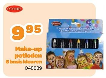 Promoties Make-up potloden 6 basis kleuren - Goodmark - Geldig van 23/01/2023 tot 25/02/2023 bij Happyland