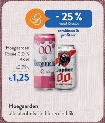 Promoties Hoegaarden Rosée 0,0 % - Hoegaarden - Geldig van 25/01/2023 tot 07/02/2023 bij OKay