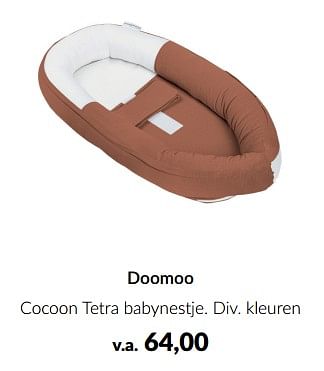 Promoties Doomoo cocoon tetra babynestje - Doomoo - Geldig van 23/01/2023 tot 13/02/2023 bij BabyPark