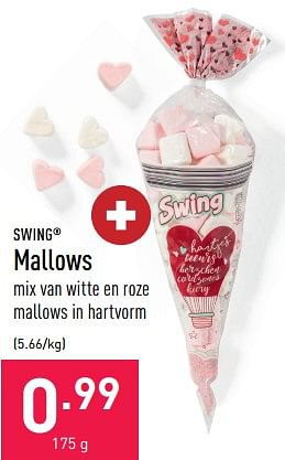 Promoties Mallows - SWING - Geldig van 03/02/2023 tot 10/02/2023 bij Aldi