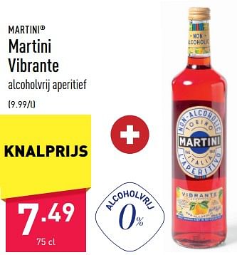 Promoties Martini vibrante - Martini - Geldig van 03/02/2023 tot 10/02/2023 bij Aldi