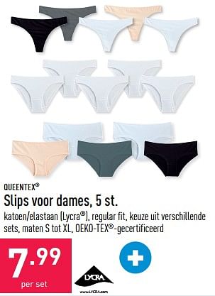 Promoties Slips voor dames - Queentex - Geldig van 01/02/2023 tot 10/02/2023 bij Aldi