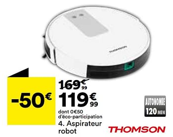 Promoties Aspirateur robot thomson thvc24w - Thomson - Geldig van 10/01/2023 tot 07/02/2023 bij But