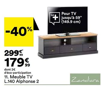 Promoties Meuble tv alphonse 2 - Huismerk - But - Geldig van 10/01/2023 tot 07/02/2023 bij But
