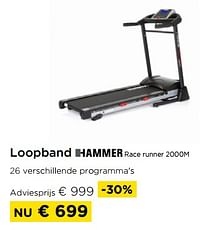 Loopband hammer race runner 2000m-Hammer