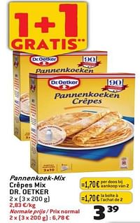 Pannenkoek-mix crêpes mix dr. oetker-Dr. Oetker