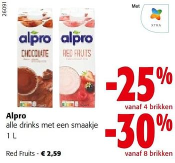 Promoties Alpro red fruits - Alpro - Geldig van 25/01/2023 tot 07/02/2023 bij Colruyt