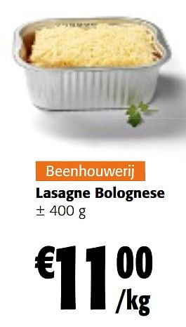 Promoties Lasagne bolognese - Huismerk - Colruyt - Geldig van 25/01/2023 tot 07/02/2023 bij Colruyt