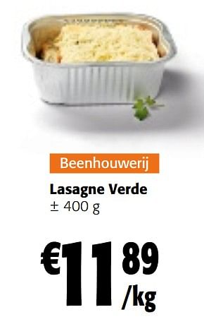 Promoties Lasagne verde - Huismerk - Colruyt - Geldig van 25/01/2023 tot 07/02/2023 bij Colruyt