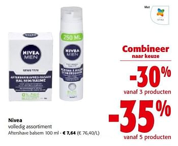 Promoties Nivea aftershave balsem - Nivea - Geldig van 25/01/2023 tot 07/02/2023 bij Colruyt
