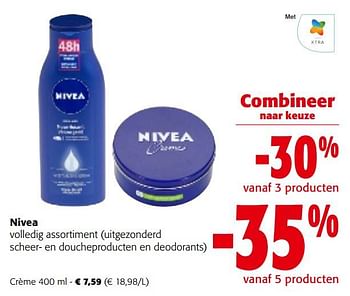 Promoties Nivea crème - Nivea - Geldig van 25/01/2023 tot 07/02/2023 bij Colruyt
