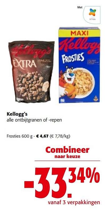 Promoties Kellogg`s frosties - Kellogg's - Geldig van 25/01/2023 tot 07/02/2023 bij Colruyt